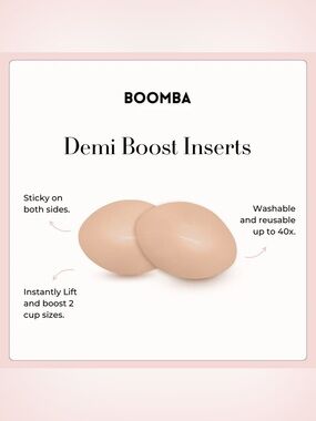 Boomba Demi Boost Inserts in Beige - Size B (Small)